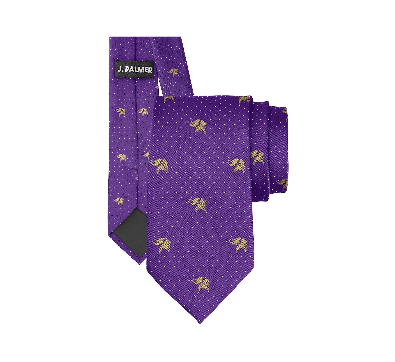 J. Palmer Men's Minnesota Vikings Game Day Polka Dot Tie