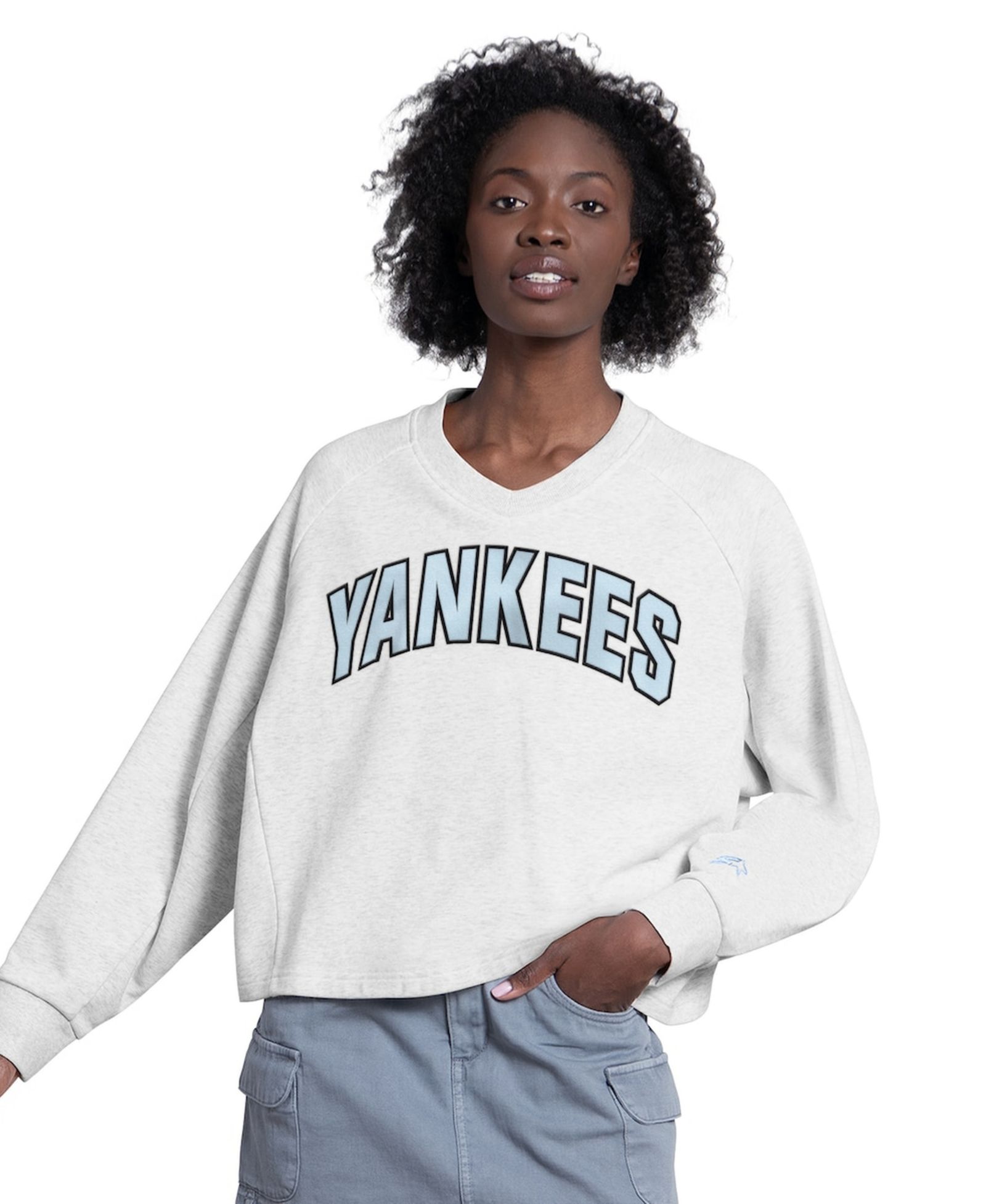 Starter Женский свитшот Cropped V-Neck New York Yankees