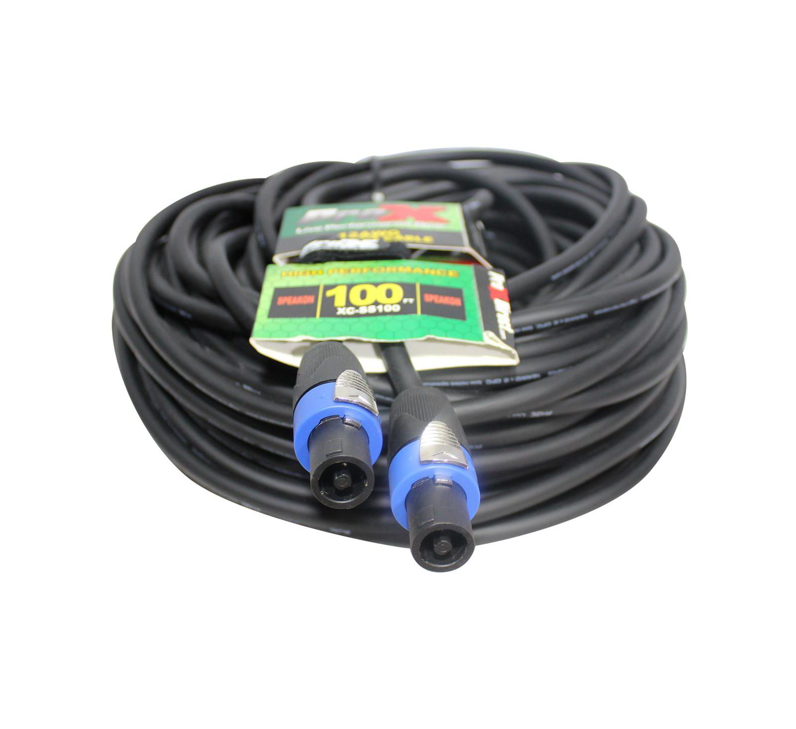 ProX XC-SS100 12AWG OFC SpeakOn to SpeakOn Speaker Cable 100'