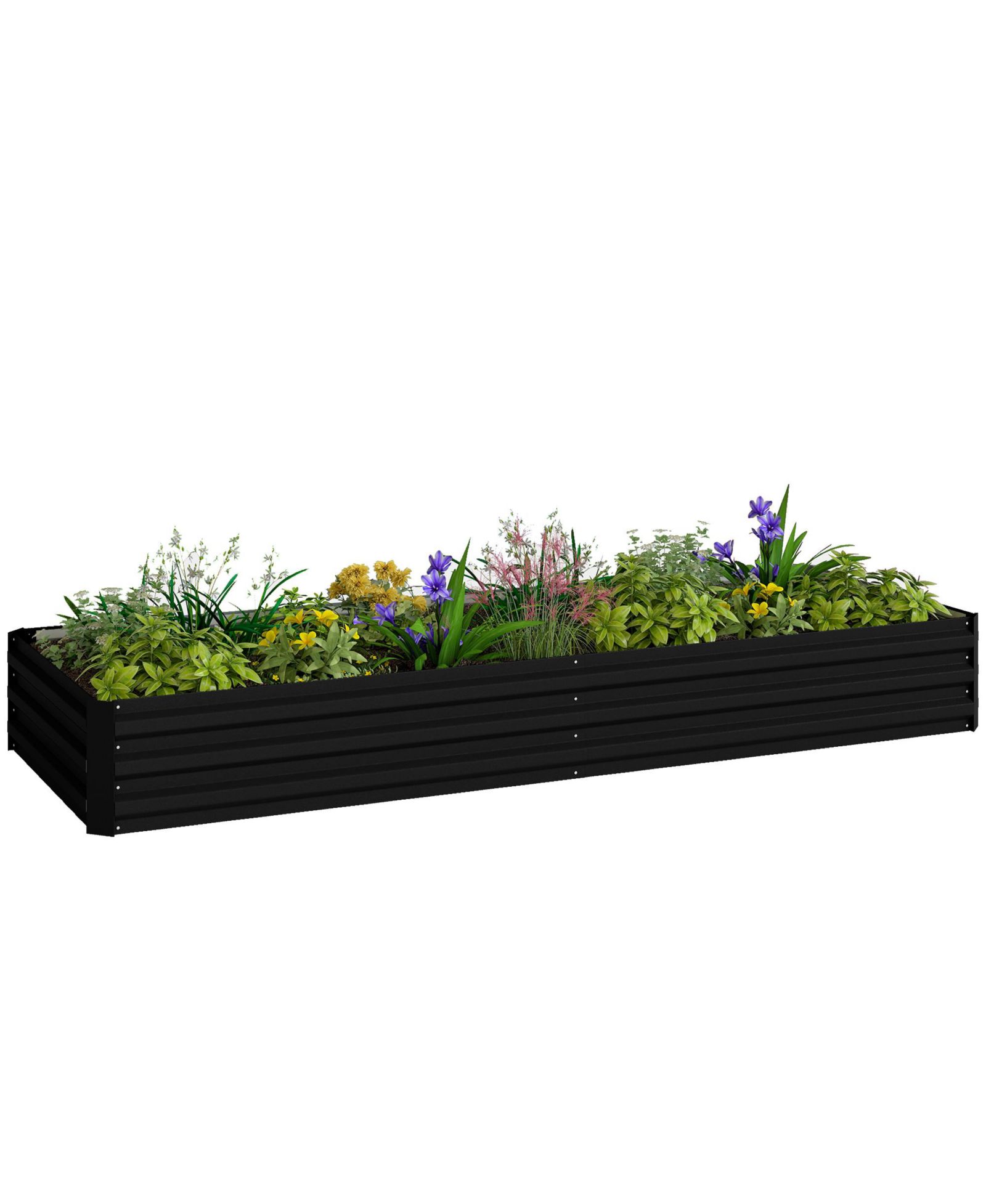 Металлическая грядка Outsunny Galvanized Raised Garden Bed