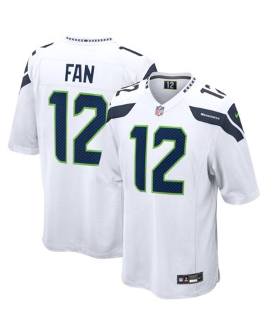 Nike Men's 12s White Seattle Seahawks Game Jersey