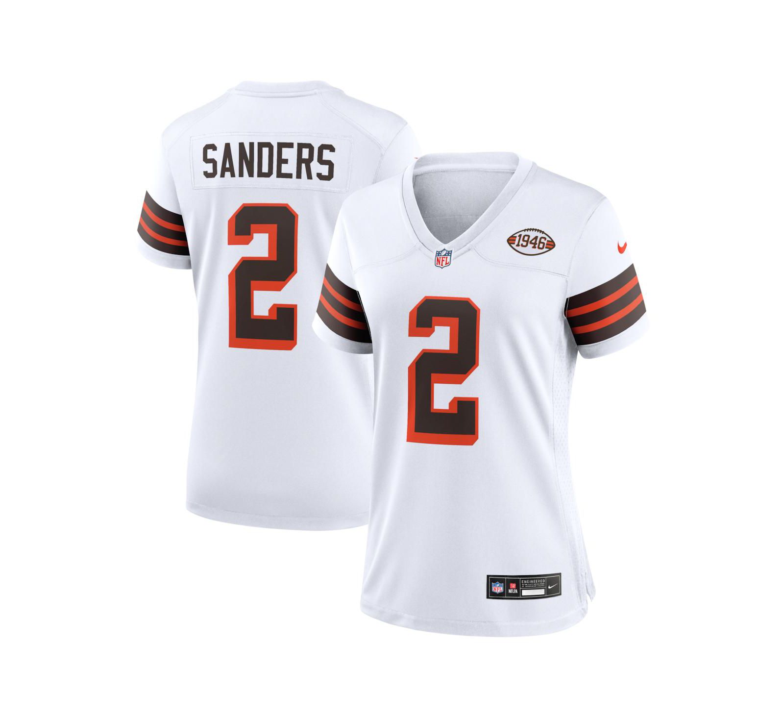 Nike Women's Shedeur Sanders White Cleveland Browns Alternate Game Jersey