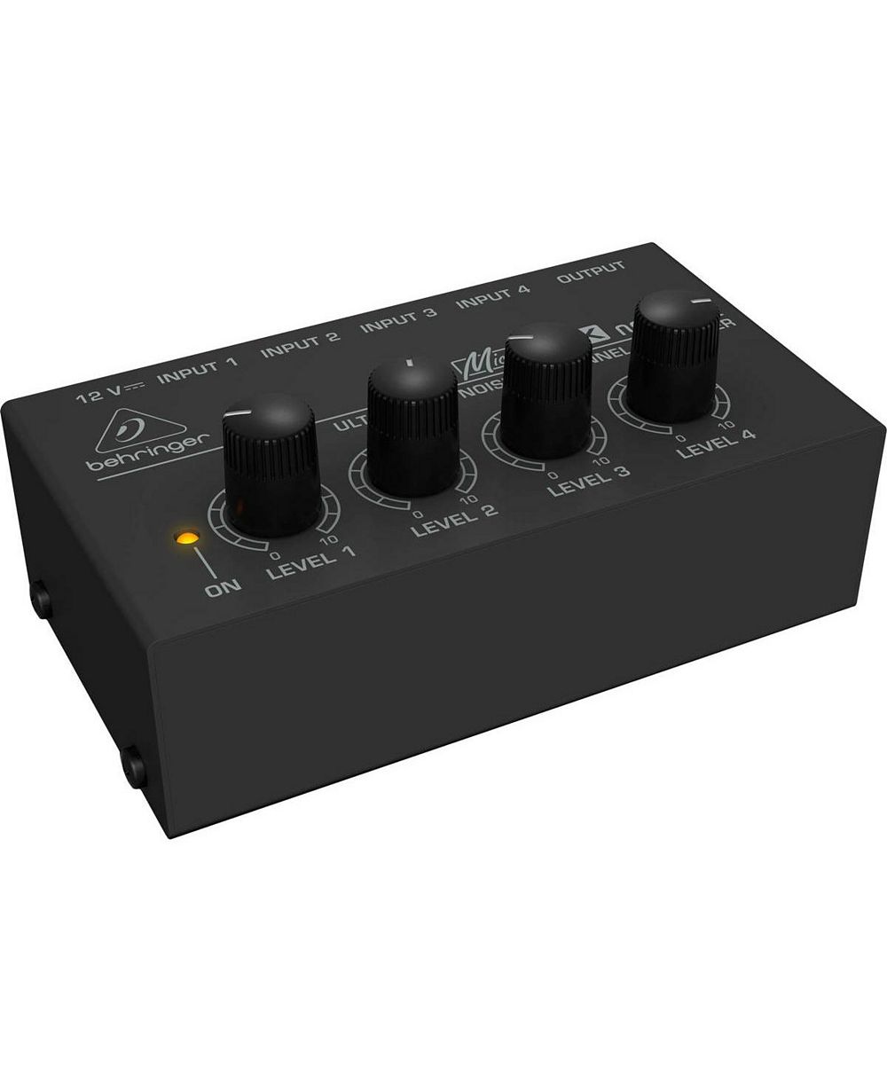 Микшер Behringer Micromix MX400, 4 канала, низкий уровень шума