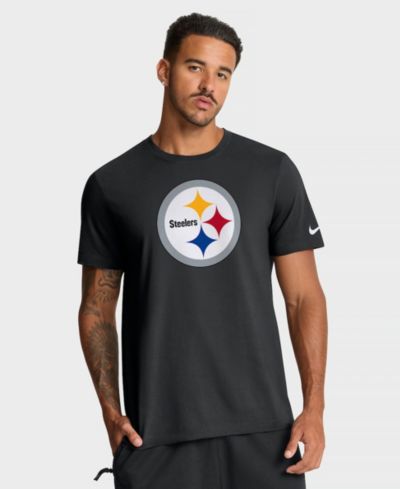 Nike Men's Black Pittsburgh Steelers Essential Logo T-Shirt
