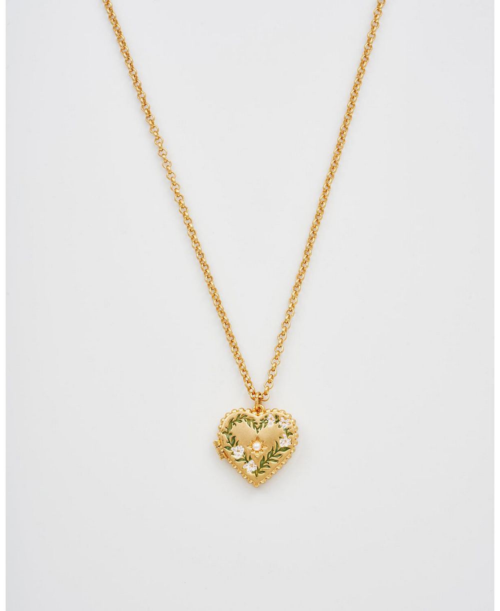 Fable England ожерелье с кулоном Jasmine Heart Locket