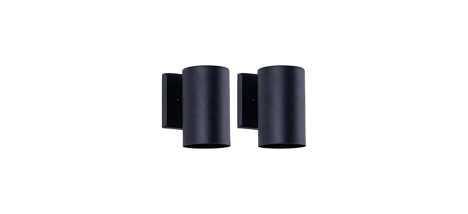 BUSDAYS 7 Inch Outdoor Wall Sconce 1 Light Exterior Wall Light Cylinder Fixture 7 H x 5 W Pack of 2