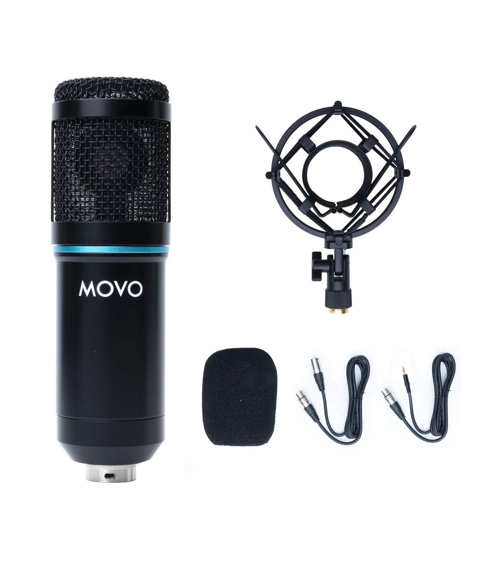 Movo PC-M6 Cardioid Condenser Microphone for Mac, Windows, and 3.5mm Audio Input