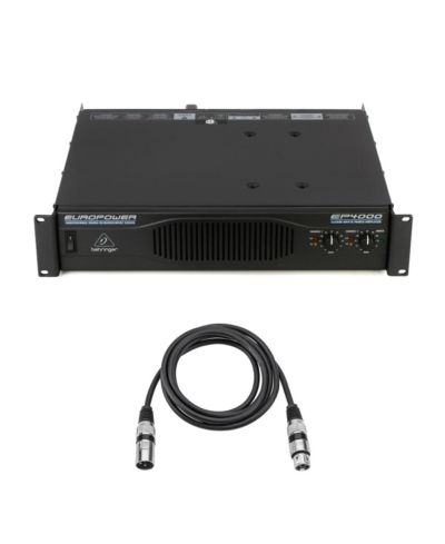 Профессиональный стереоусилитель Behringer EP4000 4000W с кабелем XLR