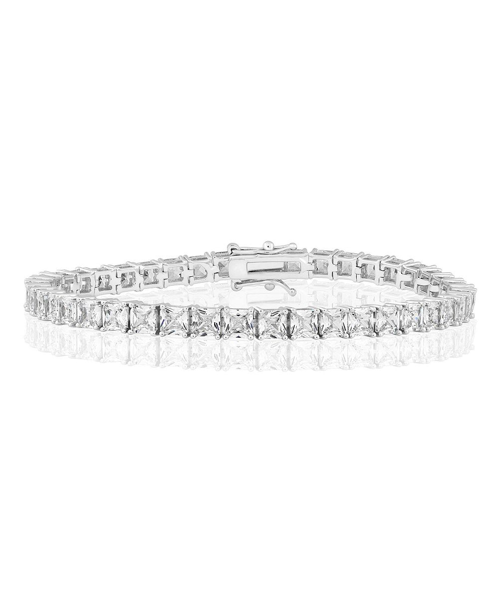 Simona Elegant 4mm Square CZ Tennis Bracelet