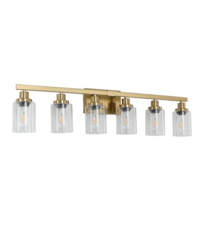 BUSDAYS бра осветительный 37-Inch 6-Light с прозрачными стеклянными плафонами