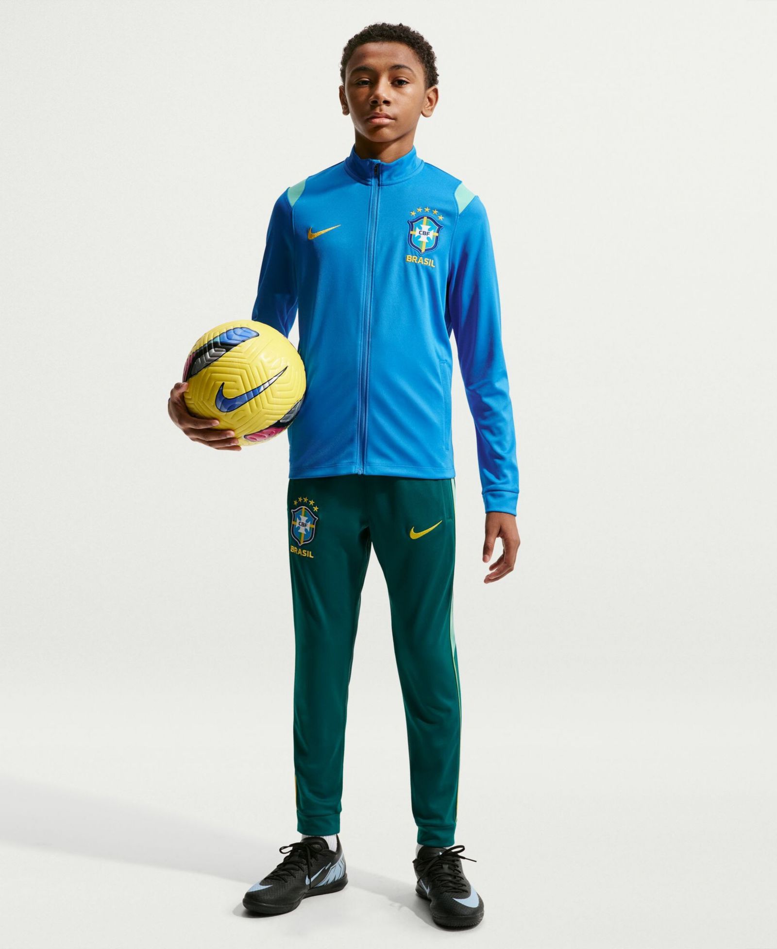 Спортивный костюм Nike Brazil National Team 2026 Academy Pro Dri-FIT для мальчиков и девочек, синий