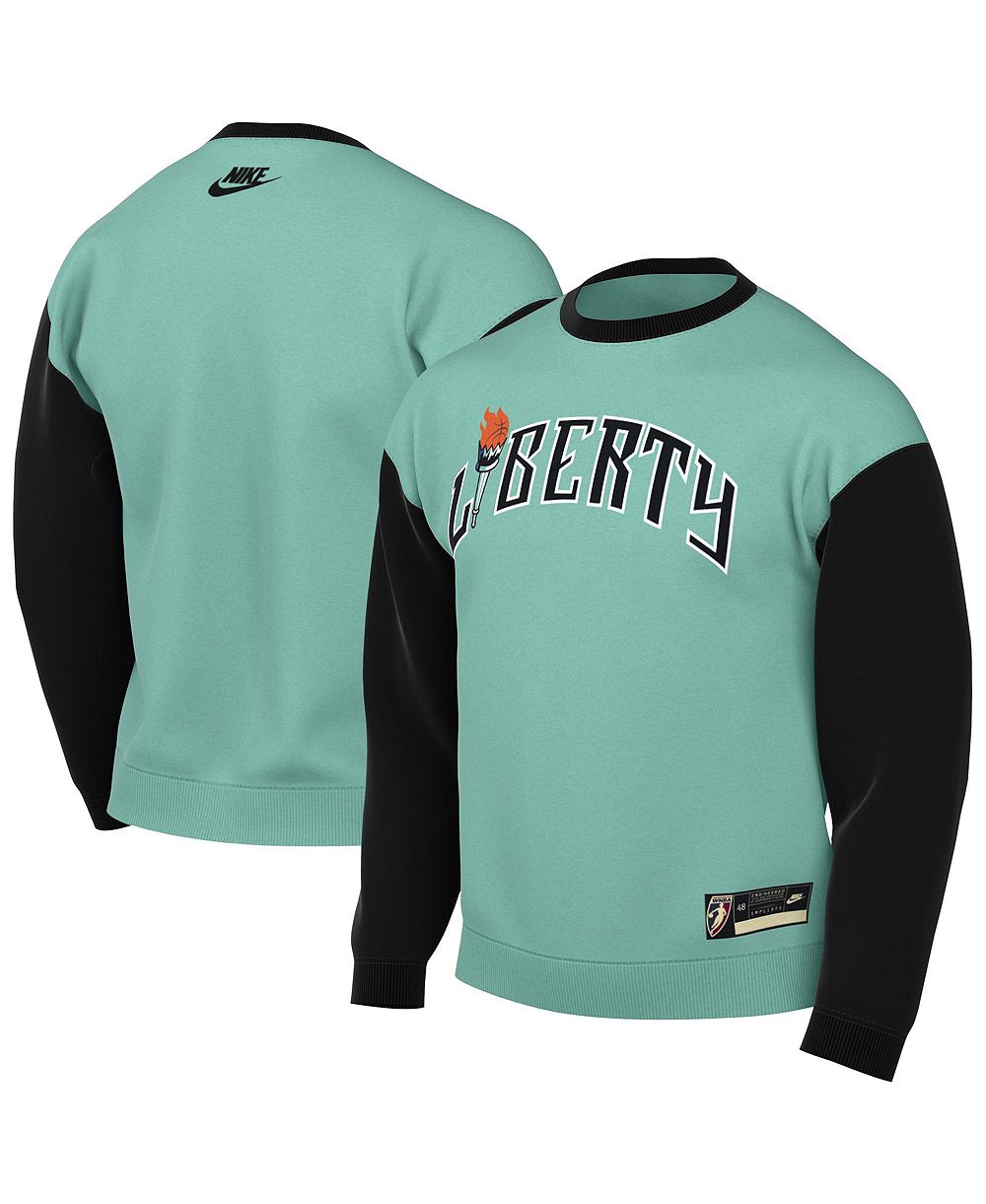 Nike Мужская и Женская мятная толстовка New York Liberty Hardwood Classics Court Origins Throwback