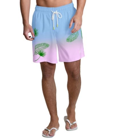 Мужские плавательные шорты Margaritaville Buffalo Bills Sunset On The Beach, светло-голубые