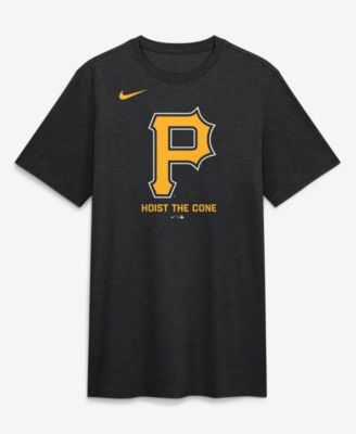 Мужская футболка Nike Heather Black Pittsburgh Pirates Hoist the Cone Tri-Blend