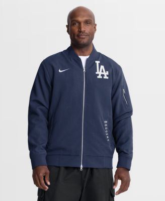 Мужская куртка-бомбер Nike Navy Los Angeles Dodgers Authentic Collection Dugout Relaxed Full-Zip