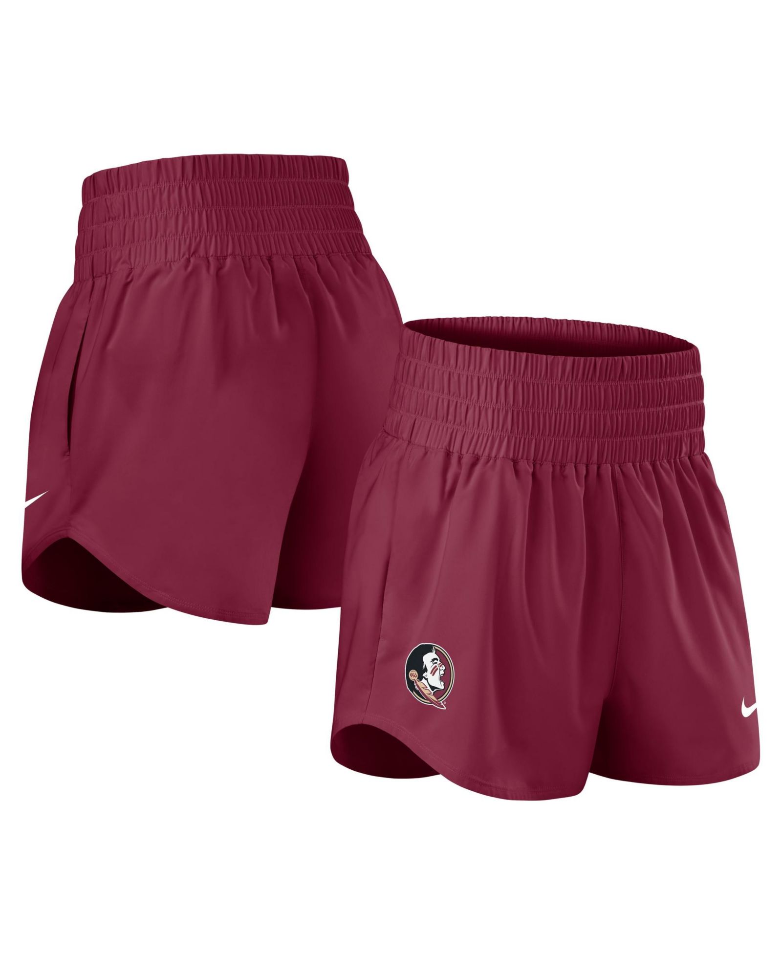 Женские шорты Nike Garnet Florida State Seminoles Performance One Dri-FIT High-Rise