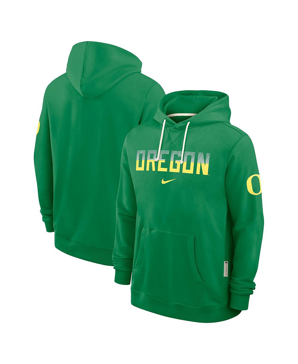 Мужская толстовка Nike Green Oregon Ducks 2026 Sideline Standard Issue Dri-FIT Hoodie