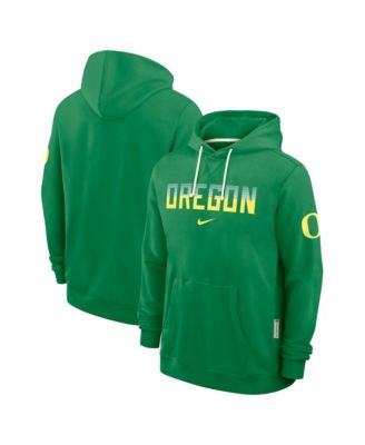 Мужская толстовка Nike Green Oregon Ducks 2026 Sideline Standard Issue Dri-FIT Hoodie