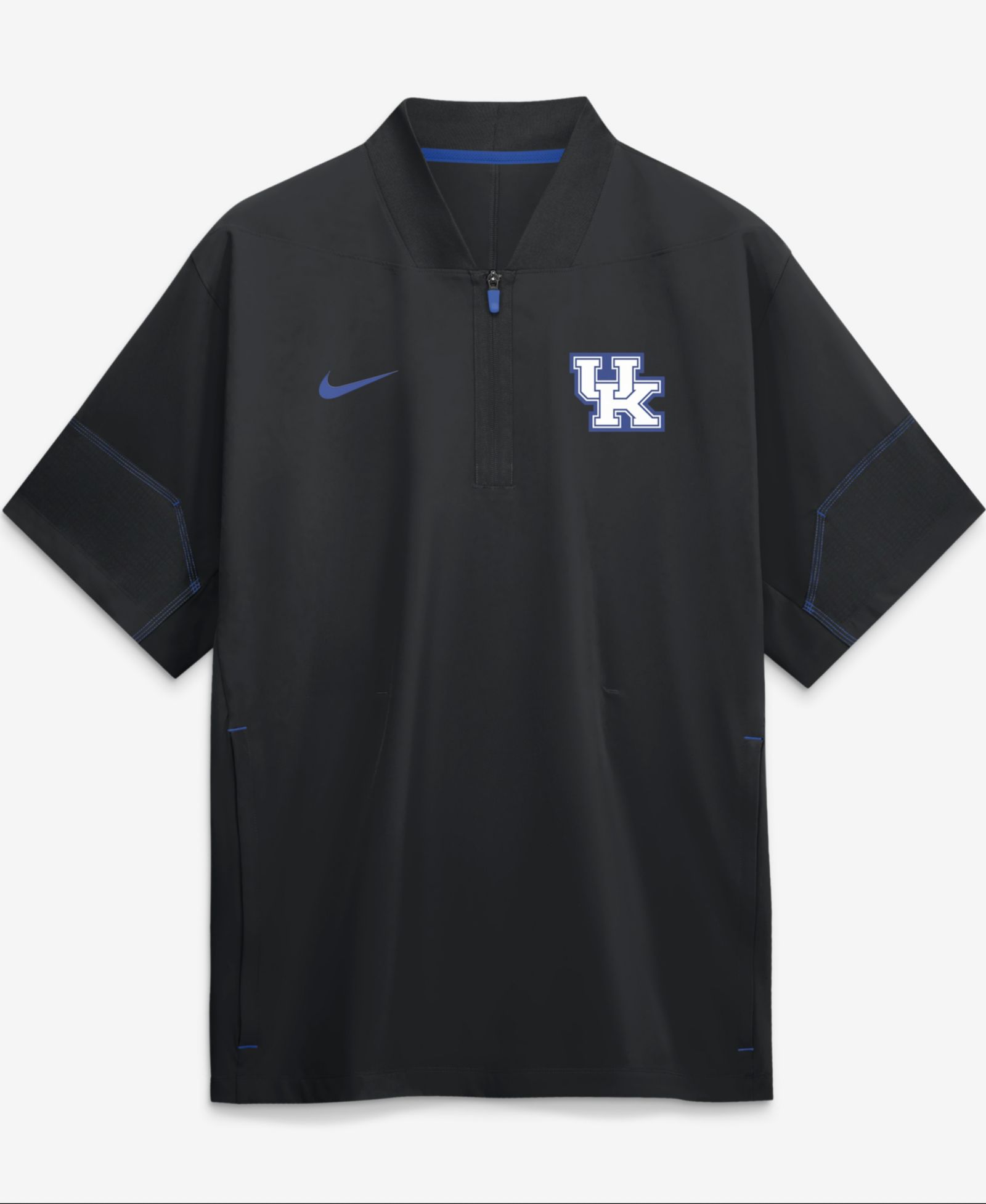 Nike Men's Black Kentucky Wildcats 2026 Sideline Short Sleeve Quarter-Zip Coach Jacket