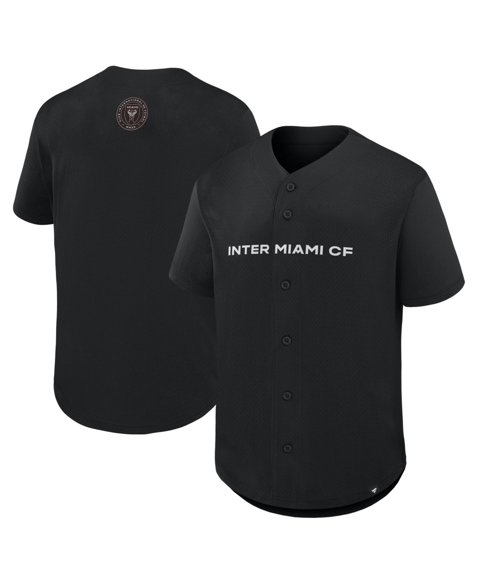 Fanatics Men's Black Inter Miami CF Maximum Intensity Button-Up Jersey