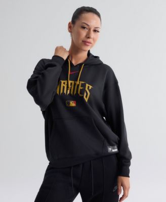 Nike женская черная толстовка с капюшоном Pittsburgh Pirates, коллекция City Connect, Therma