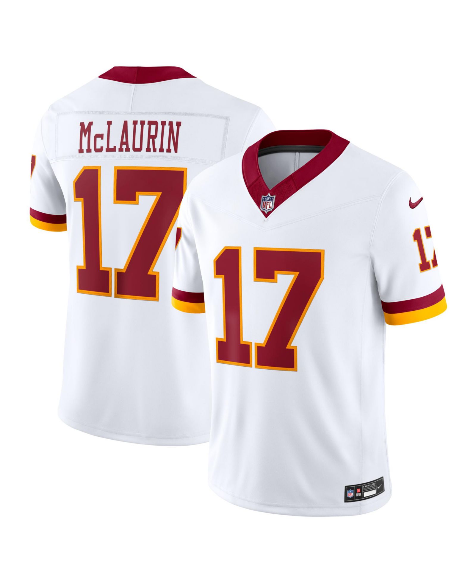 Nike Men's Terry McLaurin White Washington Commanders Super Bowl Era Vapor F.U.S.E. Sewn Down Limited Jersey