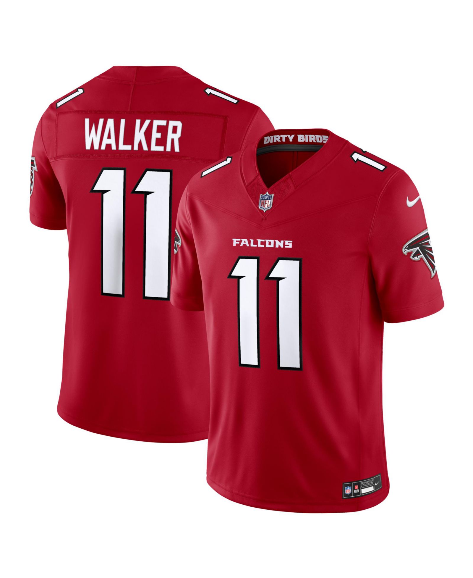 Мужская джерси Nike Jalon Walker Red Atlanta Falcons Vapor F.U.S.E. Limited