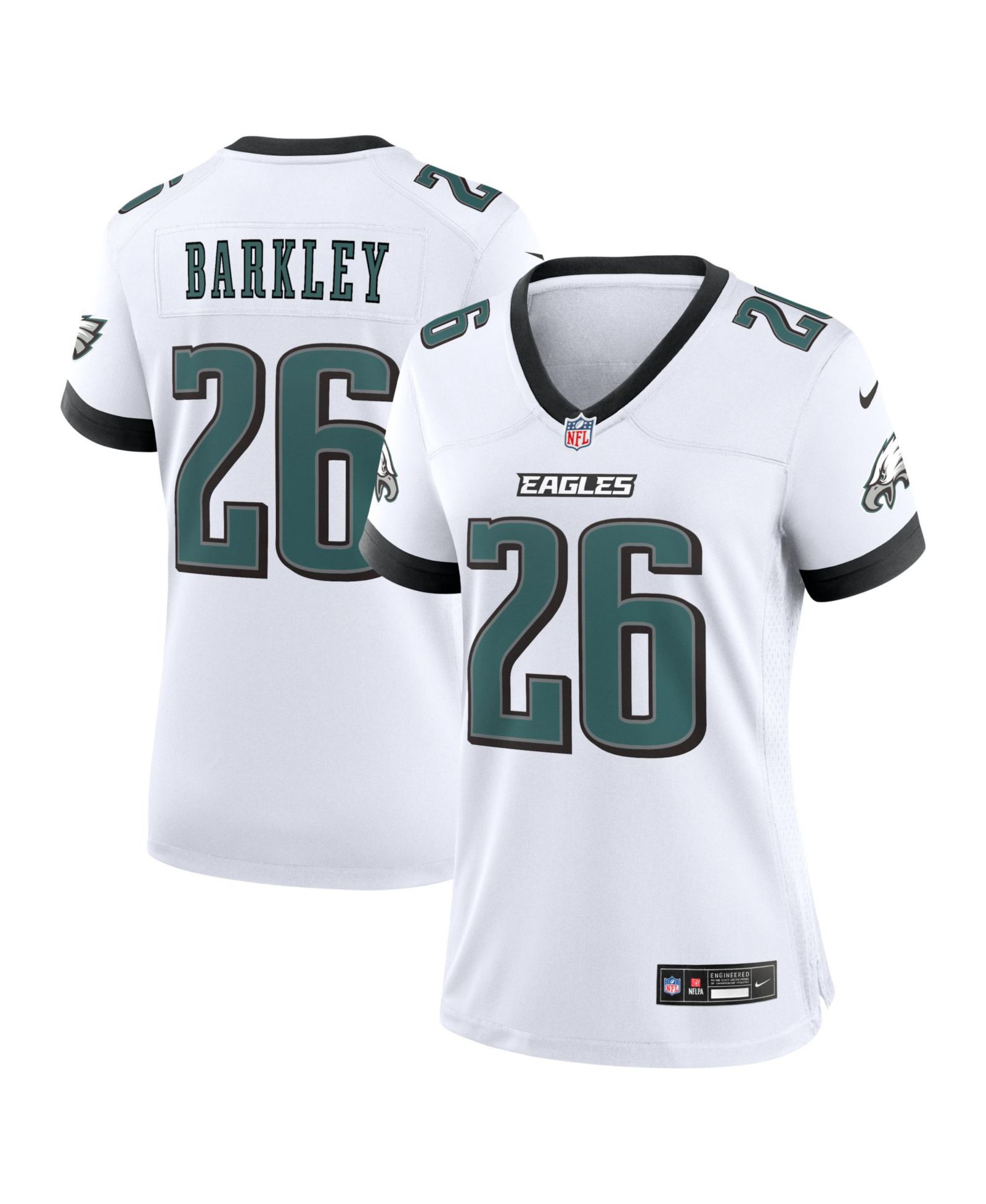 Женская джерси Nike Saquon Barkley White Philadelphia Eagles Game Jersey