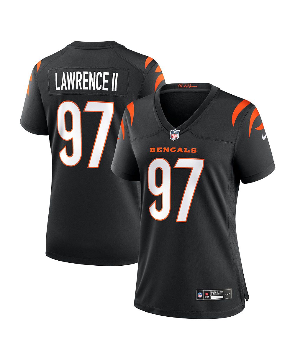 Nike женская джерси Dexter Lawrence II Black Cincinnati Bengals Game