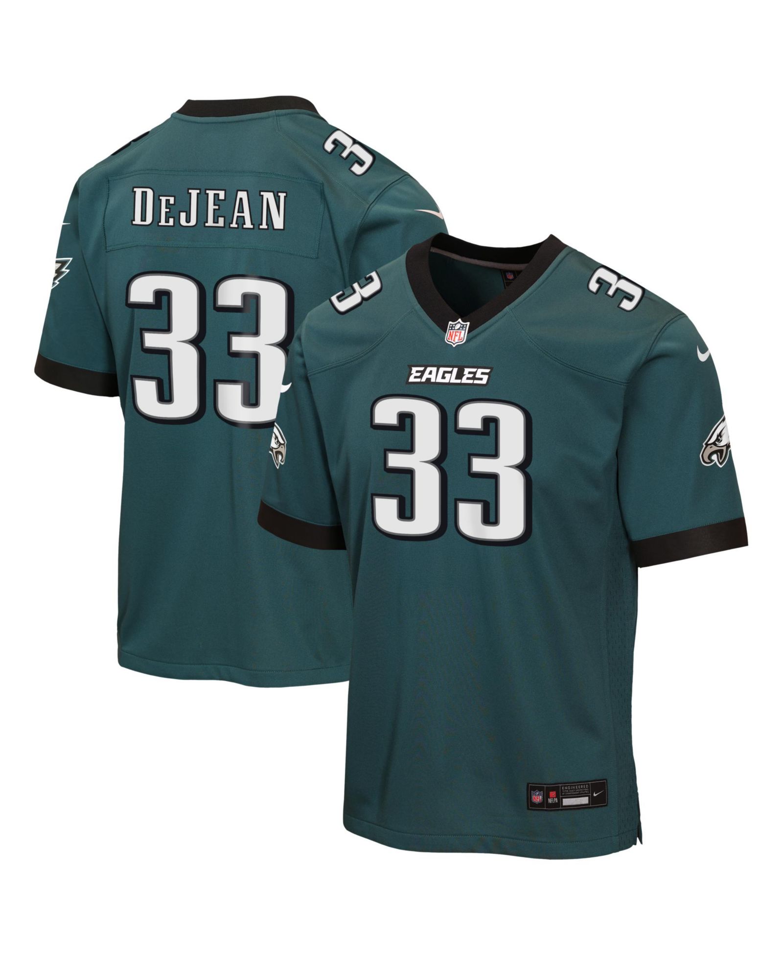 Джерси Nike Big Boys and Girls Cooper DeJean Midnight Green Philadelphia Eagles Team Game
