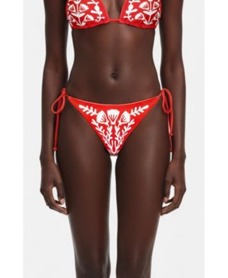 Женские плавки Jessie Zhao New York Coral Garden Reversible Tie Side Bottom