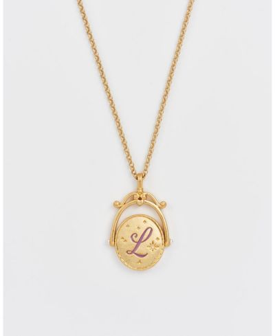 Подвеска Fable England L Initial Lavender Spinner Chain