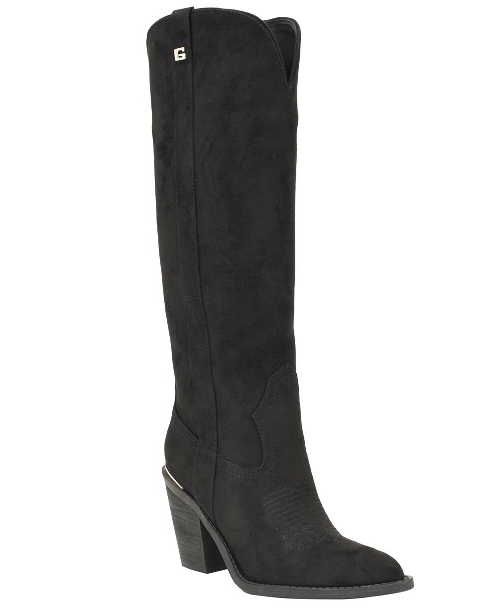 Женские вестерн-сапоги GUESS Sashon Tall Wide Calf с прострочкой