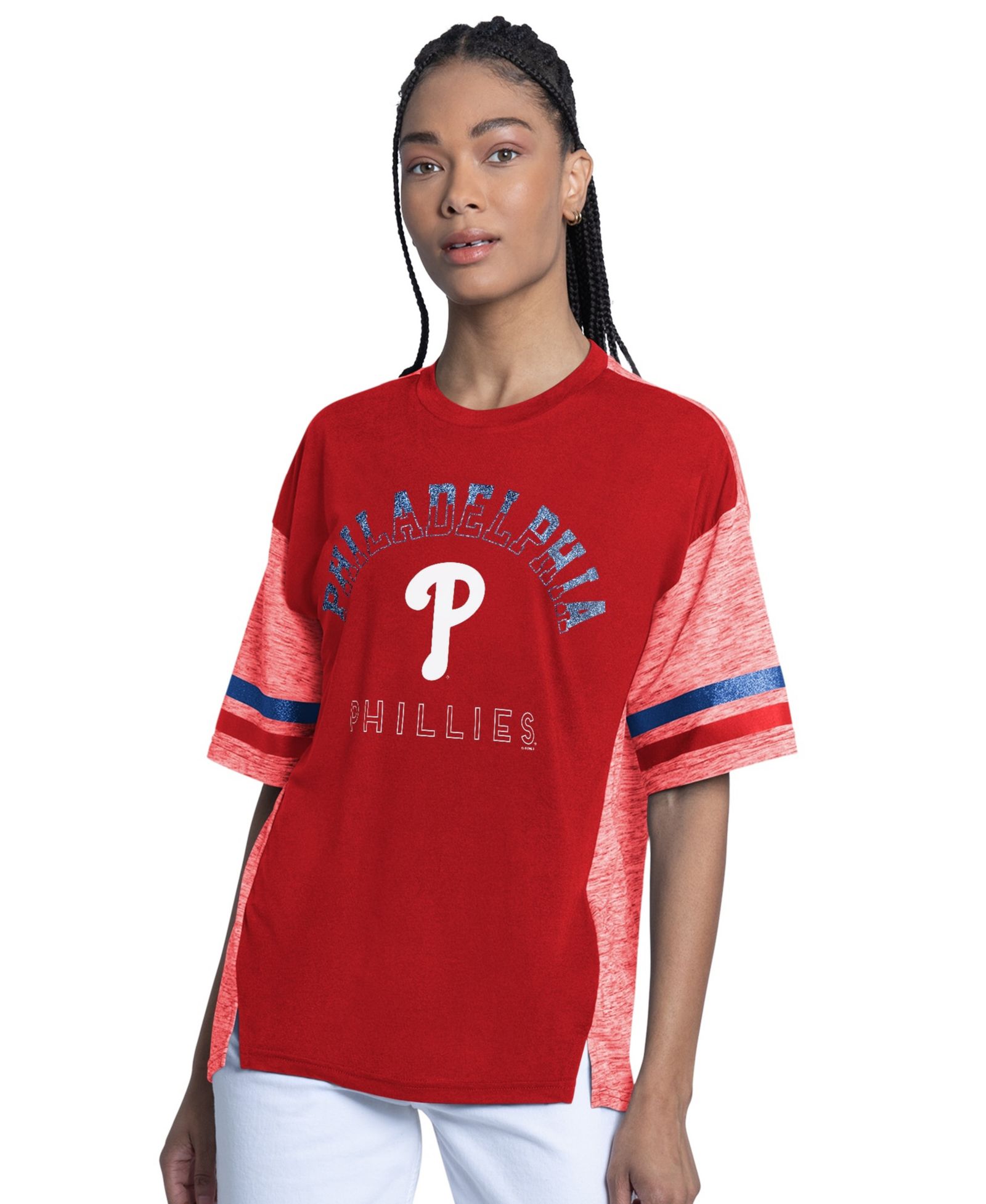 Женский оверсайз топ G-III 4Her by Carl Banks Red Philadelphia Phillies Off-Season