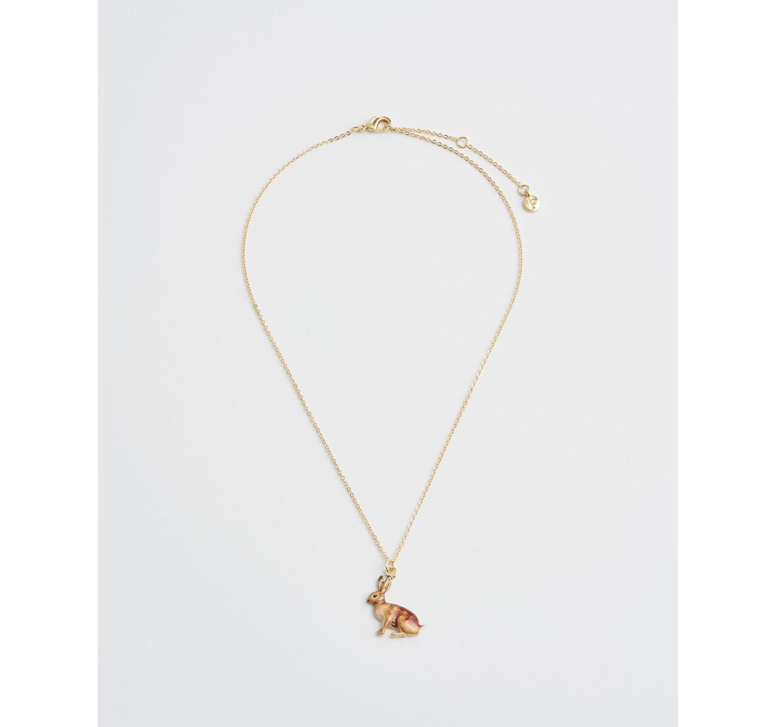 Колье Fable England Enamel Rabbit Short