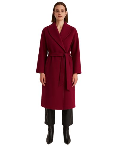 Женское длинное пальто 1982 Cashmere Hooded
