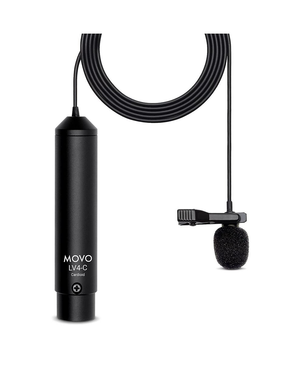 Movo LV4-C кардиоидный петличный микрофон XLR - с фантомным питанием