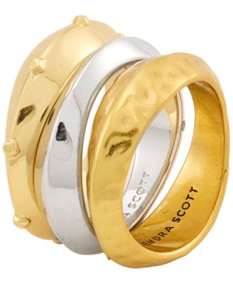 Kendra Scott Two-Tone Oakland Ring, 3-Piece Set