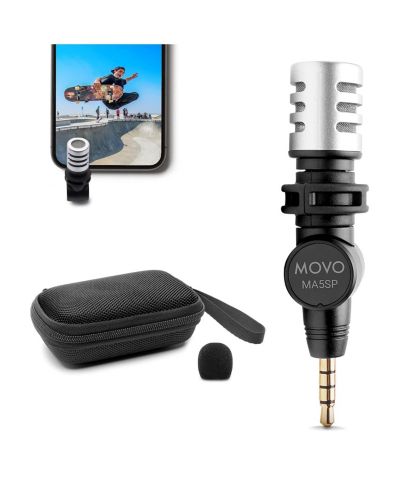 Movo MA5SP микрофон shotgun 3.5mm TRRS для iPhone или Android устройств