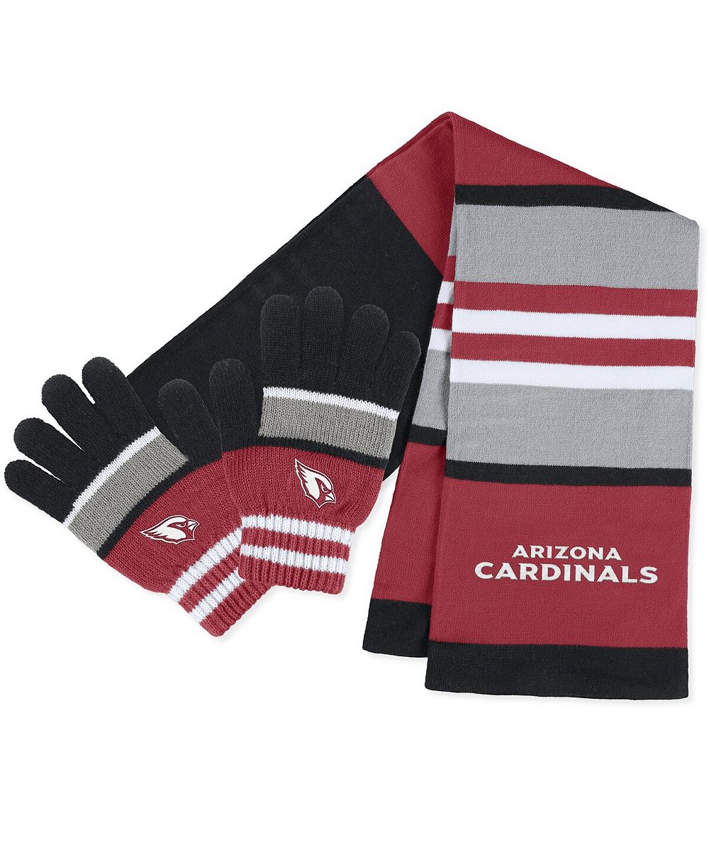 Набор шарф-перчатки WEAR by Erin Andrews Arizona Cardinals, полоска