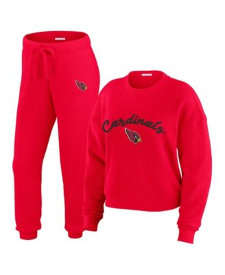 Женский комплект из трикотажной футболки с длинным рукавом и брюк WEAR by Erin Andrews, 2 части, кремовый, Arizona Cardinals