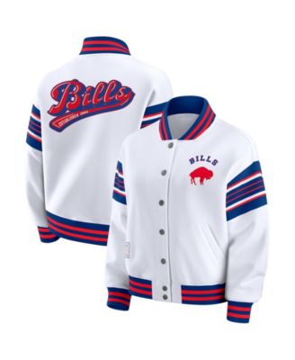 Женская флисовая куртка-свитшот WEAR by Erin Andrews Buffalo Bills Plus Size Full-Snap White