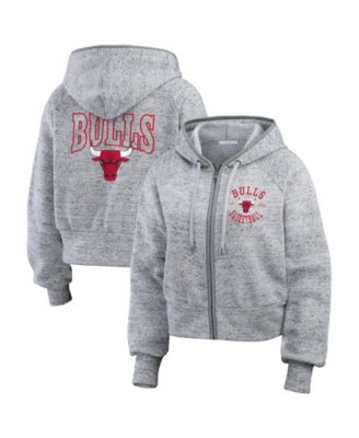 Женское худи WEAR by Erin Andrews Chicago Bulls, серое меланж