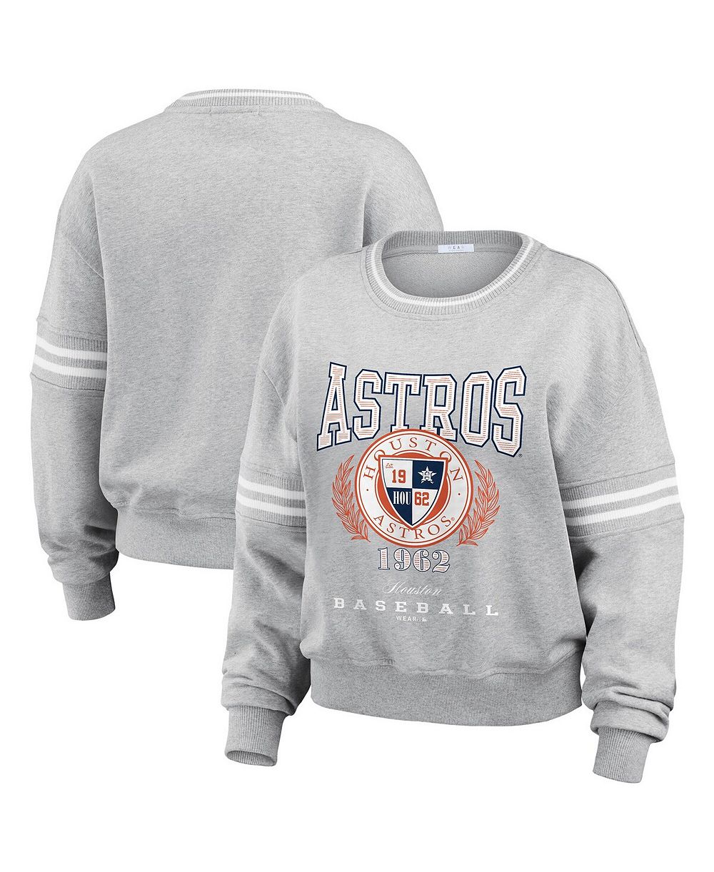 WEAR by Erin Andrews Женская толстовка Houston Astros Heather Gray с гербом