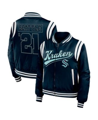 Женская бомбер-куртка WEAR by Erin Andrews Seattle Kraken Full-Zip