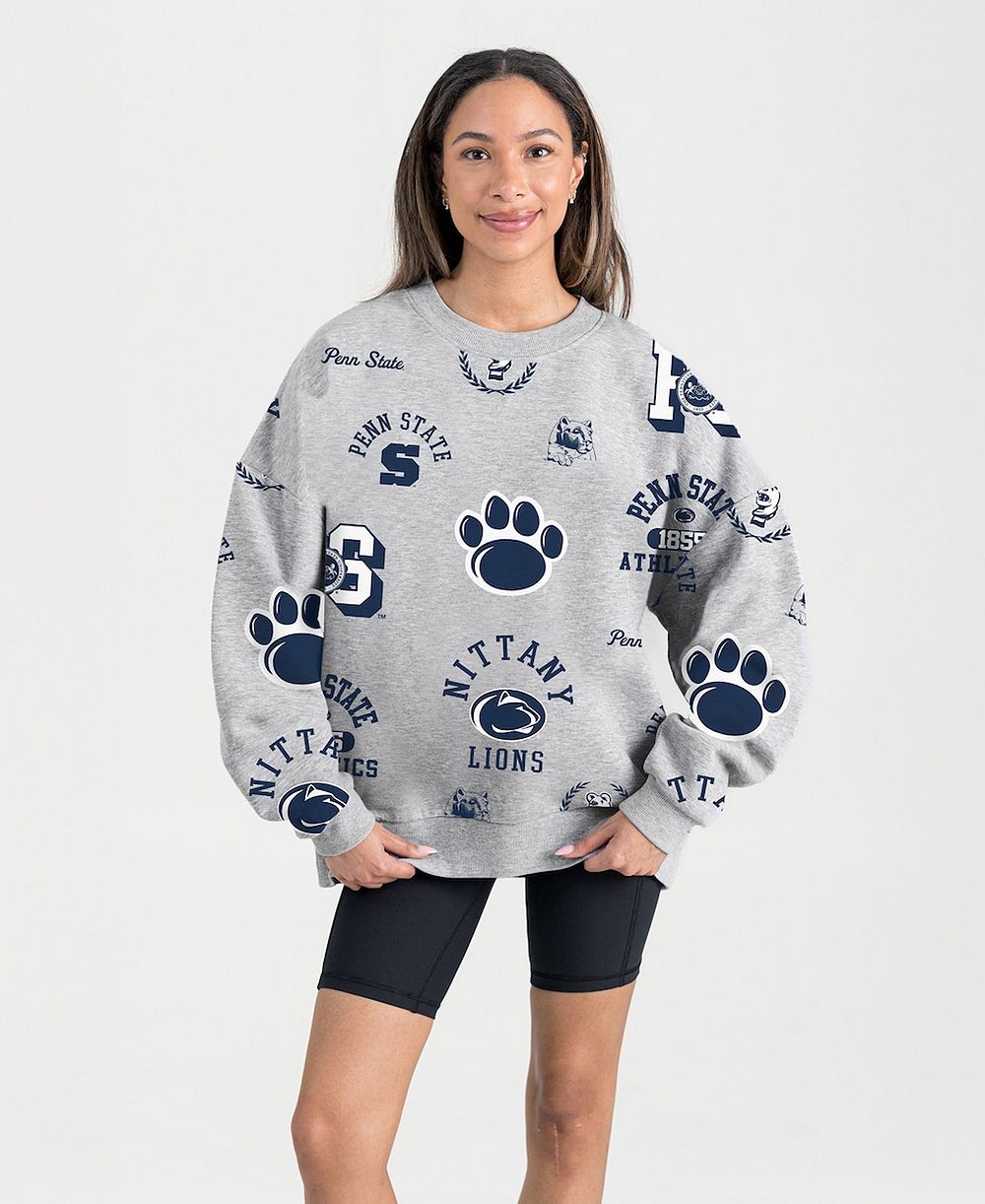 Женская флисовая толстовка Gameday Couture Gray Penn State Nittany Lions Always on Repeat