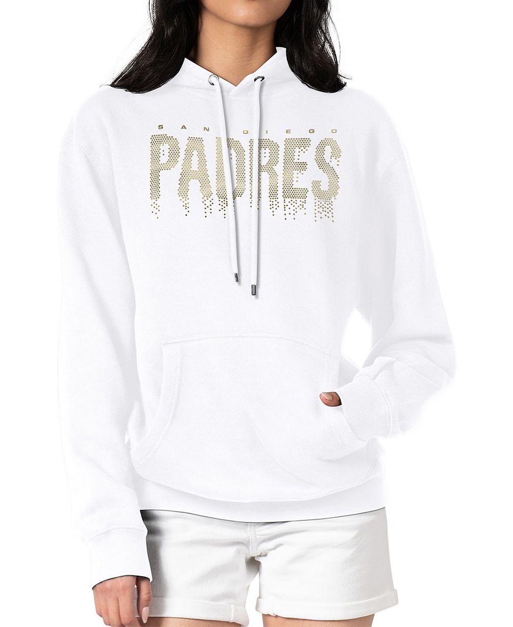 Женское худи G-III 4Her by Carl Banks White San Diego Padres