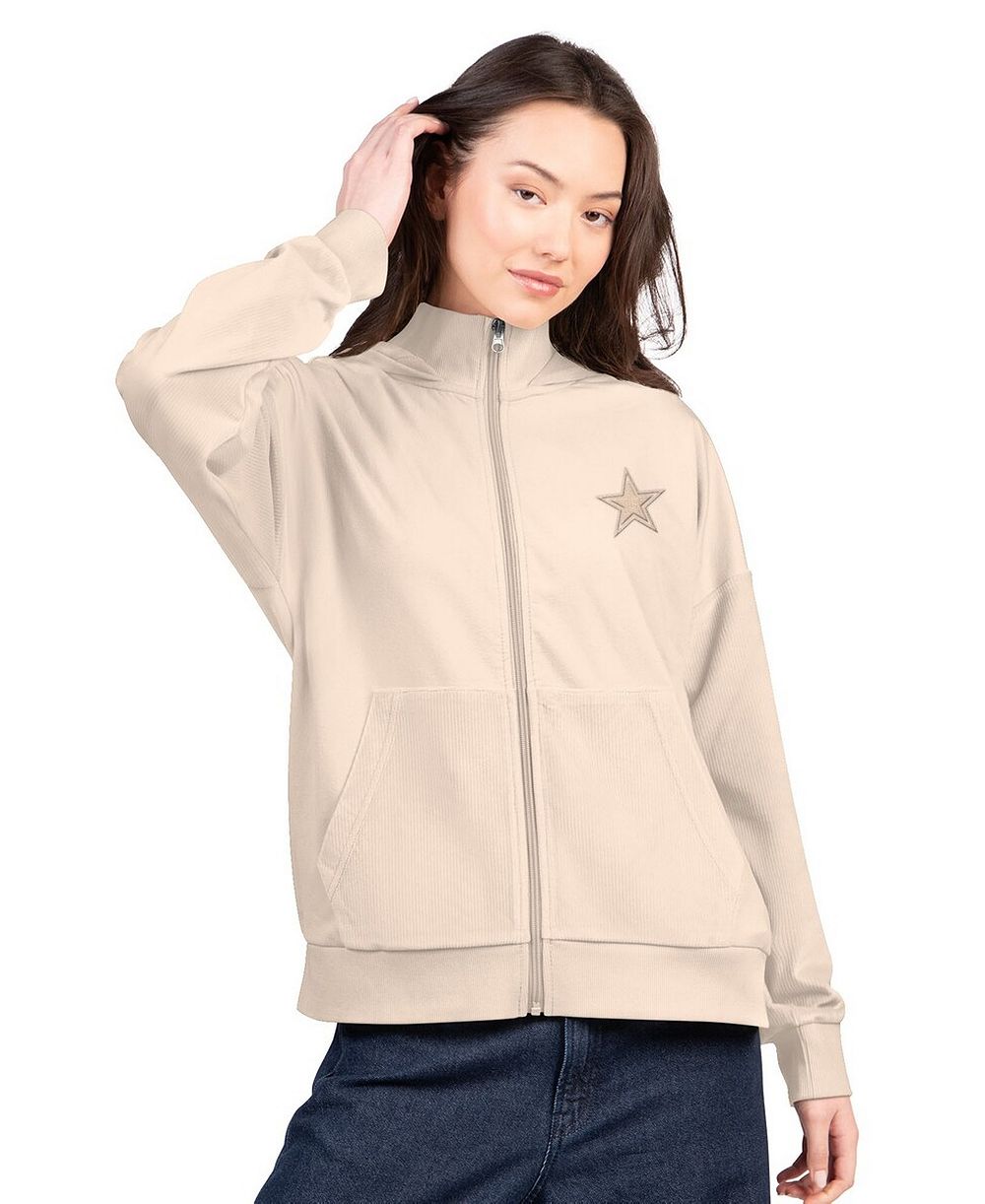Женское худи G-III 4Her by Carl Banks Tan Dallas Cowboys Rookie Full-Zip