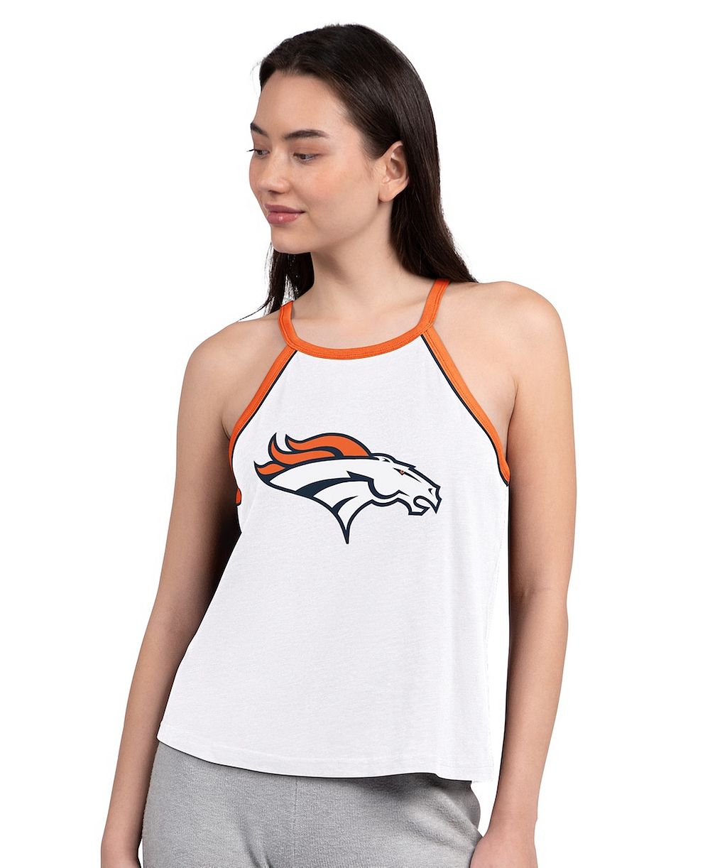 Женский топ G-III 4Her by Carl Banks Denver Broncos White Slub Tank Top