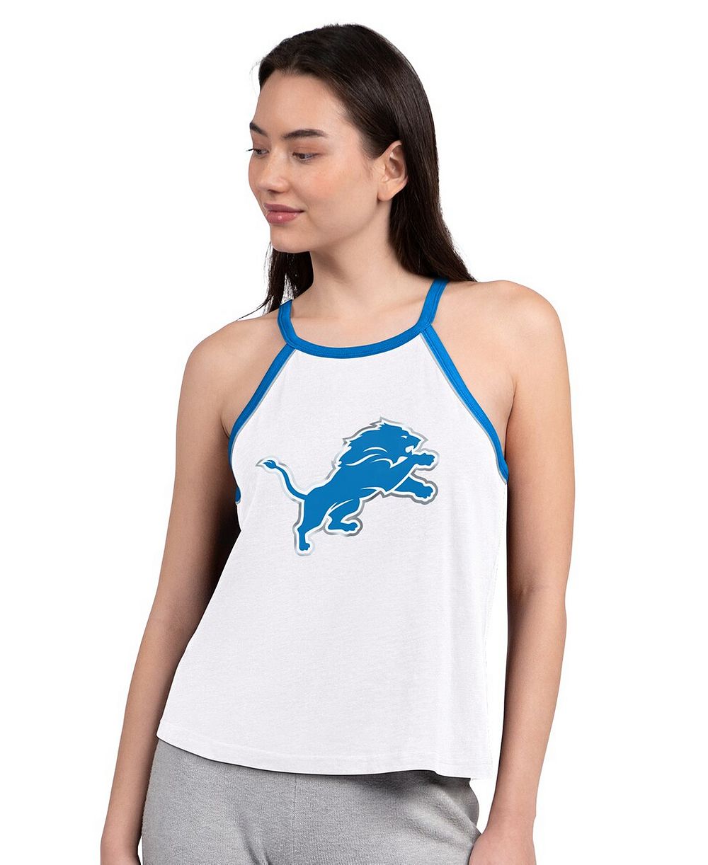 G-III 4Her by Carl Banks Женский майка-алкоголичка Detroit Lions Redemption Win, белый цвет
